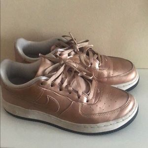 Rose gold Nike Air Force